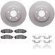 Purchase Top-Quality DYNAMIC FRICTION COMPANY - 4312-67045 - Front Disc Brake Kit pa2