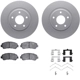 Purchase Top-Quality DYNAMIC FRICTION COMPANY - 4312-67052 - Front Disc Brake Kit pa1