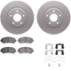 Purchase Top-Quality DYNAMIC FRICTION COMPANY - 4312-67052 - Front Disc Brake Kit pa4