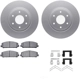 Purchase Top-Quality DYNAMIC FRICTION COMPANY - 4312-67054 - Front Disc Brake Kit pa1