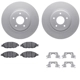 Purchase Top-Quality DYNAMIC FRICTION COMPANY - 4312-67061 - Front Disc Brake Kit pa1