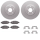 Purchase Top-Quality DYNAMIC FRICTION COMPANY - 4312-67061 - Front Disc Brake Kit pa5