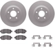Purchase Top-Quality DYNAMIC FRICTION COMPANY - 4312-67062 - Front Disc Brake Kit pa2