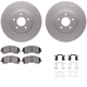 Purchase Top-Quality DYNAMIC FRICTION COMPANY - 4312-67064 - Front Disc Brake Kit pa3