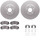 Purchase Top-Quality DYNAMIC FRICTION COMPANY - 4312-67065 - Front Disc Brake Kit pa3