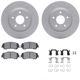Purchase Top-Quality DYNAMIC FRICTION COMPANY - 4312-67066 - Front Disc Brake Kit pa1