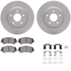 Purchase Top-Quality DYNAMIC FRICTION COMPANY - 4312-67066 - Front Disc Brake Kit pa3