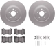 Purchase Top-Quality DYNAMIC FRICTION COMPANY - 4312-68008 - Front Disc Brake Kit pa2