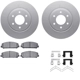 Purchase Top-Quality DYNAMIC FRICTION COMPANY - 4312-68011 - Front Disc Brake Kit pa1