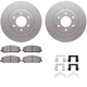Purchase Top-Quality DYNAMIC FRICTION COMPANY - 4312-68011 - Front Disc Brake Kit pa3