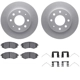 Purchase Top-Quality DYNAMIC FRICTION COMPANY - 4312-72014 - Front Disc Brake Kit pa1