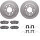 Purchase Top-Quality DYNAMIC FRICTION COMPANY - 4312-72014 - Front Disc Brake Kit pa4