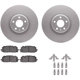 Purchase Top-Quality DYNAMIC FRICTION COMPANY - 4312-73054 - Front Disc Brake Kit pa3