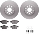 Purchase Top-Quality DYNAMIC FRICTION COMPANY - 4312-74033 - Front Disc Brake Kit pa4