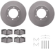 Purchase Top-Quality DYNAMIC FRICTION COMPANY - 4312-76008 - Front Disc Brake Kit pa3