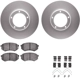 Purchase Top-Quality DYNAMIC FRICTION COMPANY - 4312-76009 - Front Disc Brake Kit pa2
