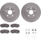 Purchase Top-Quality DYNAMIC FRICTION COMPANY - 4312-76013 - Front Disc Brake Kit pa5