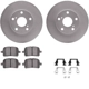 Purchase Top-Quality DYNAMIC FRICTION COMPANY - 4312-76025 - Front Disc Brake Kit pa3