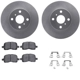 Purchase Top-Quality DYNAMIC FRICTION COMPANY - 4312-76027 - Front Disc Brake Kit pa1