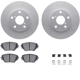 Purchase Top-Quality DYNAMIC FRICTION COMPANY - 4312-76040 - Front Disc Brake Kit pa1