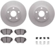 Purchase Top-Quality DYNAMIC FRICTION COMPANY - 4312-76040 - Front Disc Brake Kit pa4