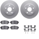 Purchase Top-Quality DYNAMIC FRICTION COMPANY - 4312-76048 - Front Disc Brake Kit pa1