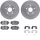 Purchase Top-Quality DYNAMIC FRICTION COMPANY - 4312-76049 - Front Disc Brake Kit pa1