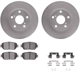 Purchase Top-Quality DYNAMIC FRICTION COMPANY - 4312-76049 - Front Disc Brake Kit pa3