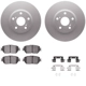 Purchase Top-Quality DYNAMIC FRICTION COMPANY - 4312-76050 - Front Disc Brake Kit pa5