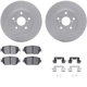 Purchase Top-Quality DYNAMIC FRICTION COMPANY - 4312-76051 - Front Disc Brake Kit pa1