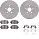 Purchase Top-Quality DYNAMIC FRICTION COMPANY - 4312-76051 - Front Disc Brake Kit pa4