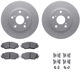 Purchase Top-Quality DYNAMIC FRICTION COMPANY - 4312-76068 - Front Disc Brake Kit pa1