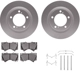 Purchase Top-Quality DYNAMIC FRICTION COMPANY - 4312-76071 - Front Disc Brake Kit pa2