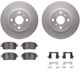 Purchase Top-Quality DYNAMIC FRICTION COMPANY - 4312-91001 - Front Disc Brake Kit pa4