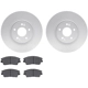 Purchase Top-Quality DYNAMIC FRICTION COMPANY - 4502-03090 - Front Disc Brake Kit pa1