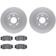 Purchase Top-Quality DYNAMIC FRICTION COMPANY - 4502-03104 - Ensemble de disque de frein avant pa1