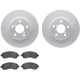 Purchase Top-Quality DYNAMIC FRICTION COMPANY - 4502-13042 - Front Disc Brake Kit pa1