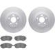 Purchase Top-Quality DYNAMIC FRICTION COMPANY - 4502-13075 - Front Disc Brake Kit pa2