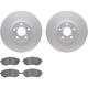 Purchase Top-Quality DYNAMIC FRICTION COMPANY - 4502-13077 - Front Disc Brake Kit pa2