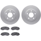 Purchase Top-Quality DYNAMIC FRICTION COMPANY - 4502-40088 - Front Disc Brake Kit pa1