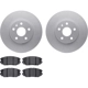 Purchase Top-Quality DYNAMIC FRICTION COMPANY - 4502-45051 - Front Disc Brake Kit pa2