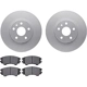 Purchase Top-Quality DYNAMIC FRICTION COMPANY - 4502-45053 - Front Disc Brake Kit pa1