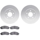 Purchase Top-Quality DYNAMIC FRICTION COMPANY - 4502-47104 - Front Disc Brake Kit pa1