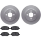 Purchase Top-Quality DYNAMIC FRICTION COMPANY - 4502-53012 - Front Disc Brake Kit pa1