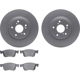 Purchase Top-Quality DYNAMIC FRICTION COMPANY - 4502-59187 - Front Disc Brake Kit pa2