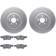 Purchase Top-Quality DYNAMIC FRICTION COMPANY - 4502-63210 - Front Disc Brake Kit pa1