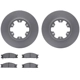 Purchase Top-Quality DYNAMIC FRICTION COMPANY - 4502-67117 - Front Disc Brake Kit pa1