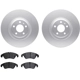 Purchase Top-Quality DYNAMIC FRICTION COMPANY - 4502-73136 - Front Disc Brake Kit pa1