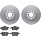 Purchase Top-Quality DYNAMIC FRICTION COMPANY - 4502-74111 - Front Disc Brake Kit pa2