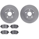 Purchase Top-Quality DYNAMIC FRICTION COMPANY - 4502-76098 - Front Disc Brake Kit pa1